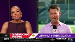 ESPN記者調侃詹姆斯“抹點軒尼詩治病”光頭女主持哭笑不得