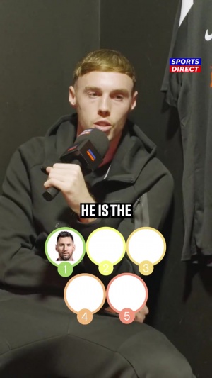 帕爾默排心中TOP5：梅西第一因為是goat，內馬爾魯尼二三C羅第四