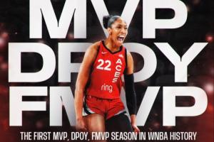 大滿貫！阿賈-威爾遜同年DPOY+MVP+FMVPWNBA歷史第一人