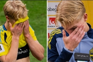 瑞典兩大前鋒做餅被吐！貝里瓦爾賽后自責：這球該進的，我負全責