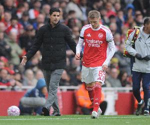 帶傷多踢10分鐘才離場！衛報：厄德高預計傷缺六周，缺戰七場比賽