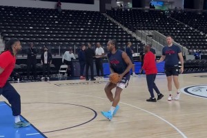 手感火熱！萊昂納德賽前熱身連續飚中遠投！