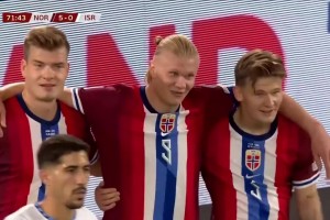 魔人上演帽子戲法！哈蘭德小角度頭球破門！本場兩進頭球！