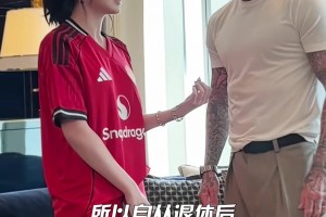 女主播美娜追星貝克漢姆，喜獲球衣簽名