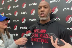 比盧普斯談楊瀚森：他上半場(chǎng)有點(diǎn)掙扎，但突然就爆發(fā)，像火箭一樣起飛